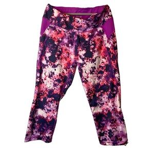 Medium work out pants pink purple PRELOVED